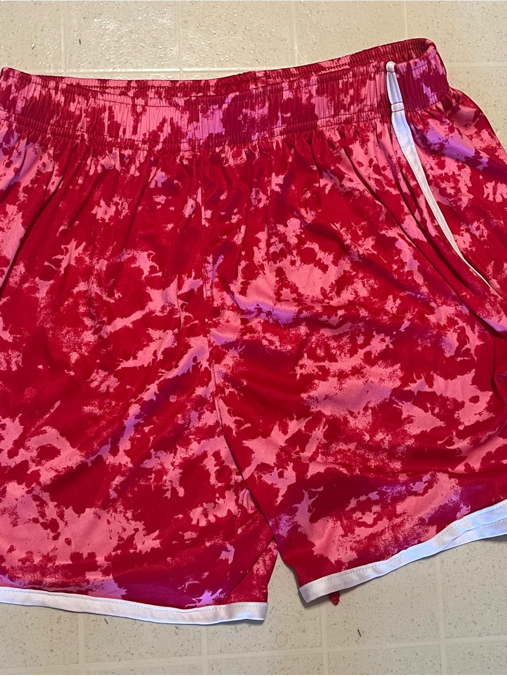 Under Armour Women’s Red Tie-Dye Athletic Shorts